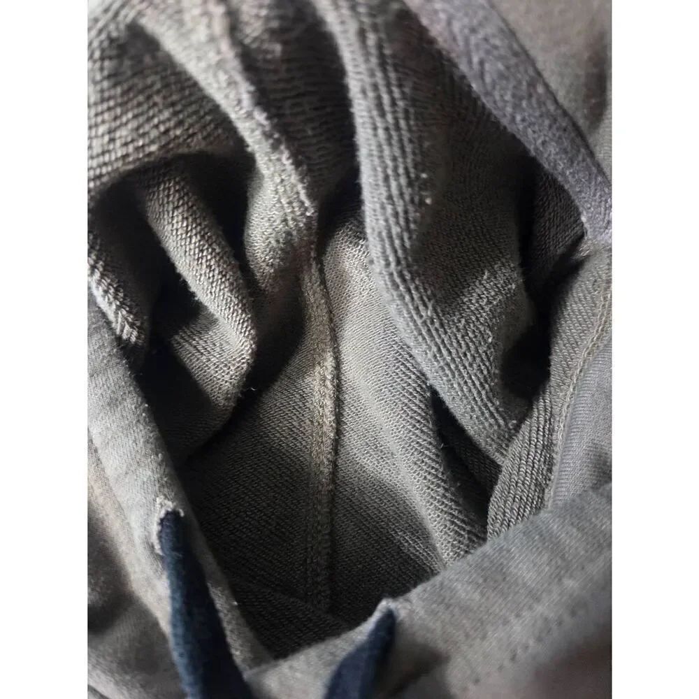 ORIGIN Spellout French Terry Pullover Hoodie Brown Sz S - Picture 6 of 7